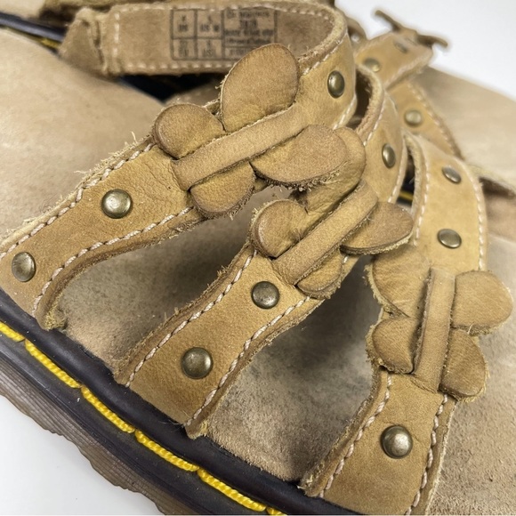 Dr Martens Butterfly Leather Strap Sandals Slip On Slides - Picture 7 of 9